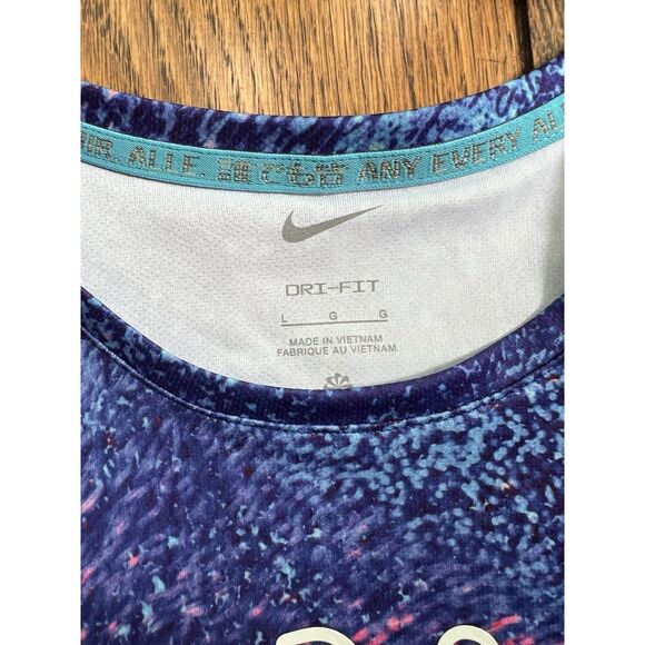 Nike Men’s Dri-FIT USA Miler Printed Running T-Shirt FJ3411-635 Size Large NWT - Picture 3 of 6